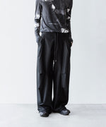 画像をギャラリービューアに読み込む, VEIN-ヴェインのCOTTON MOLESKIN 3D FILED TROUSERS のBLACK公式通販サイト　session福岡セレクトショップ
