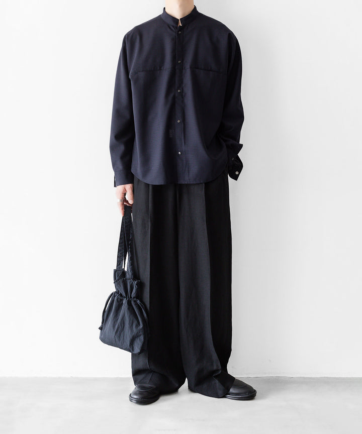 OPPOSE DUALITY オポーズデュアリティのMACKINAW SHIRT WOOLのBLACK 公式通販サイトsession福岡セレクトショップ