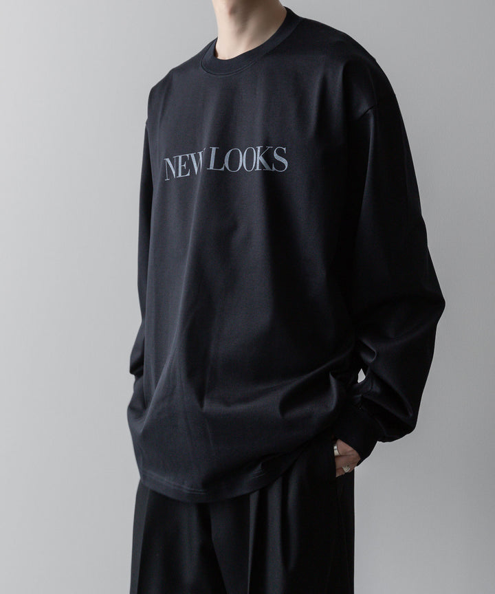【ssstein】OVERSIZED LONG SLEEVE TEE [ NEW LOOKS ] - DARK NAVY