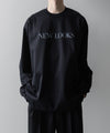 【ssstein】OVERSIZED LONG SLEEVE TEE [ NEW LOOKS ] - DARK NAVY