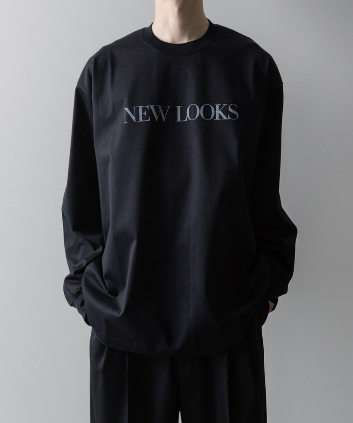 【ssstein】OVERSIZED LONG SLEEVE TEE [ NEW LOOKS ] - DARK NAVY