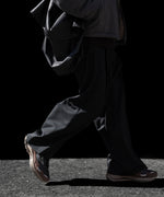 画像をギャラリービューアに読み込む, ssstein(シュタイン)のEXTRA WIDE TROUSERS (2/60 WOOL GABARDINE) - BLACKの公式通販サイトsession福岡セレクトショップ
