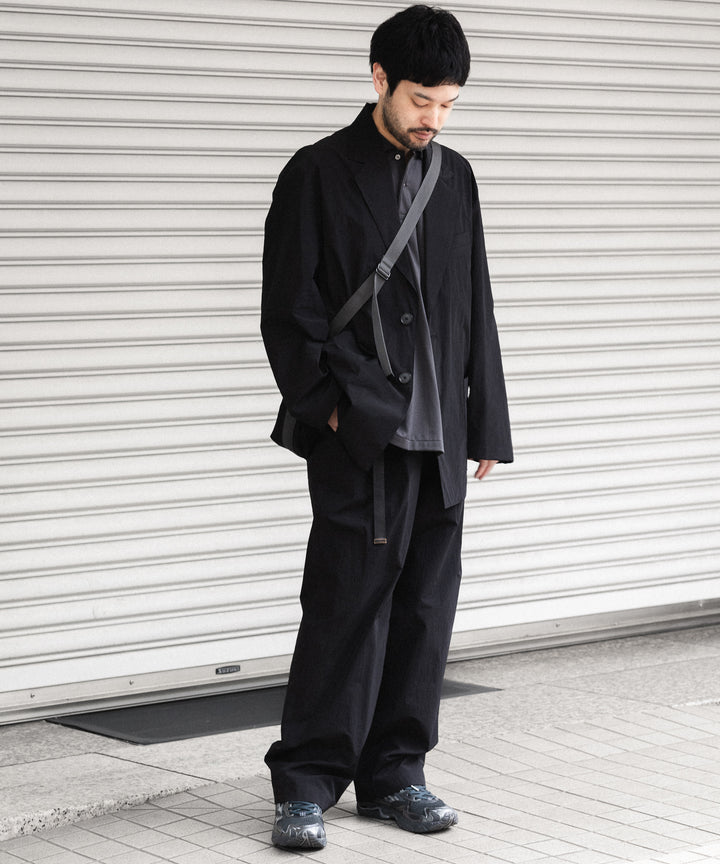 ssstein(シュタイン)のWINDPROOF NYLON WIDE EASY TROUSERS - BLACKの公式通販サイトsession福岡セレクトショップ