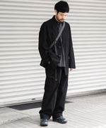 画像をギャラリービューアに読み込む, ssstein(シュタイン)のWINDPROOF NYLON WIDE EASY TROUSERS - BLACKの公式通販サイトsession福岡セレクトショップ
