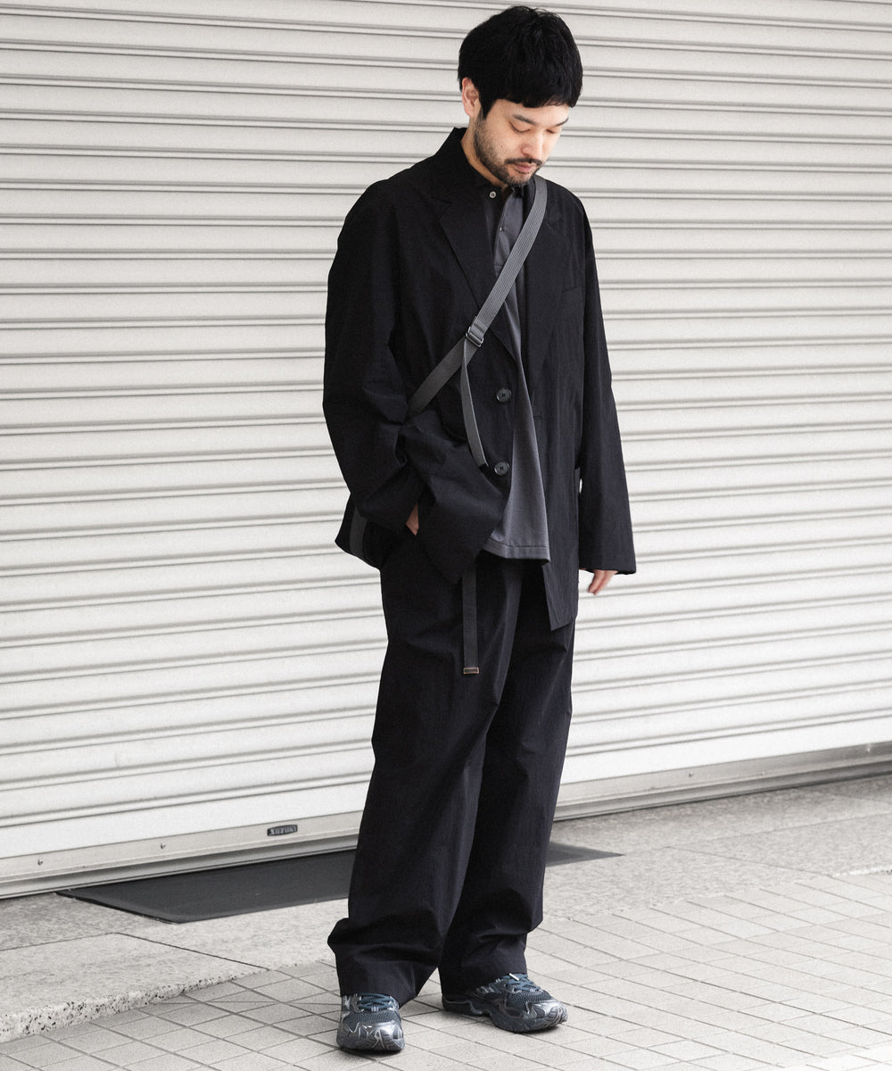 ssstein(シュタイン)の WINDPROOF NYLON SINGLE BREASTED JACKET - BLACKの公式通販サイトsession福岡セレクトショップ