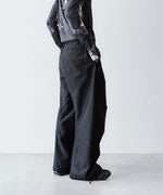画像をギャラリービューアに読み込む, VEIN-ヴェインのCOTTON MOLESKIN 3D FILED TROUSERS のBLACK公式通販サイト　session福岡セレクトショップ
