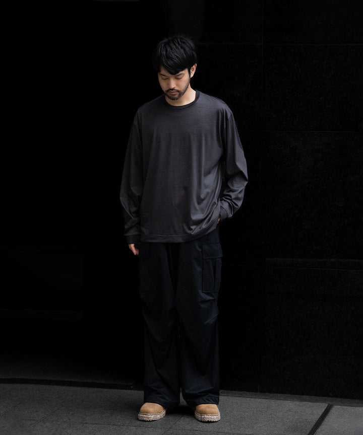 KANEMASA PHIL.-カネマサフィル36G WOOL L/S TEEのCHARCOAL公式通販サイトsession福岡セレクトショップ
