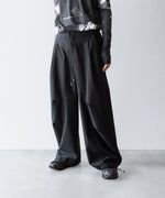 画像をギャラリービューアに読み込む, VEIN-ヴェインのCOTTON MOLESKIN 3D FILED TROUSERS のBLACK公式通販サイト　session福岡セレクトショップ
