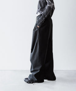 VEIN 】COTTON MOLESKIN 3D FILED TROUSERS - BLACK | 公式通販サイト