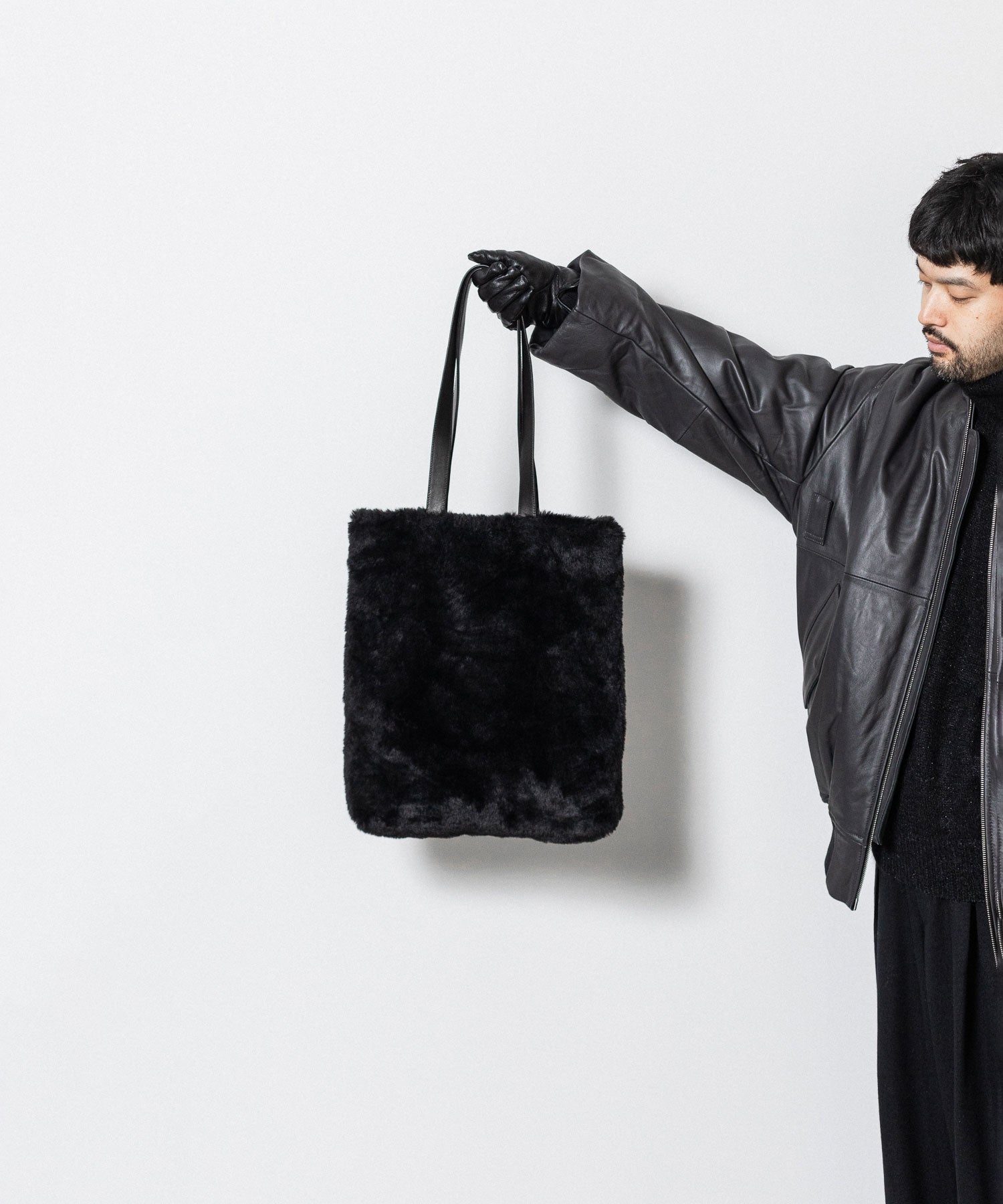 ssstein(シュタイン)の24AWコレクション ACRYLIC FUR TOTE BAG - BLACK 公式通販サイトsession福岡セレクトショップ