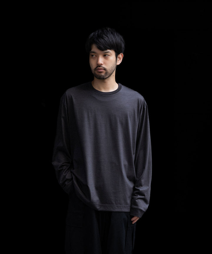 KANEMASA PHIL.-カネマサフィル36G WOOL L/S TEEのCHARCOAL公式通販サイトsession福岡セレクトショップ