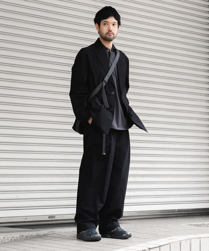 INTÉRIM インテリム HYPER BIG HIGH GAUGE SUVIN JERSEY POLO SHIRTのSMOKE BLACK 公式通販サイトsession福岡セレクトショップ