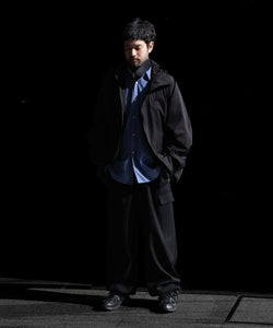 【ssstein】WEATHER PROTECTION HOODED JACKET - BLACK