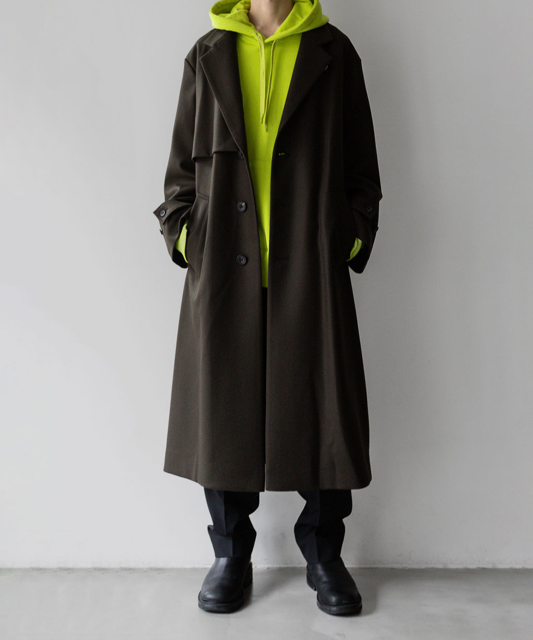 stein シュタイン 23aw LAY CHESTER COAT - MILITARY KHAKI sessionセッション福岡セレクトショップ 公式通販サイト