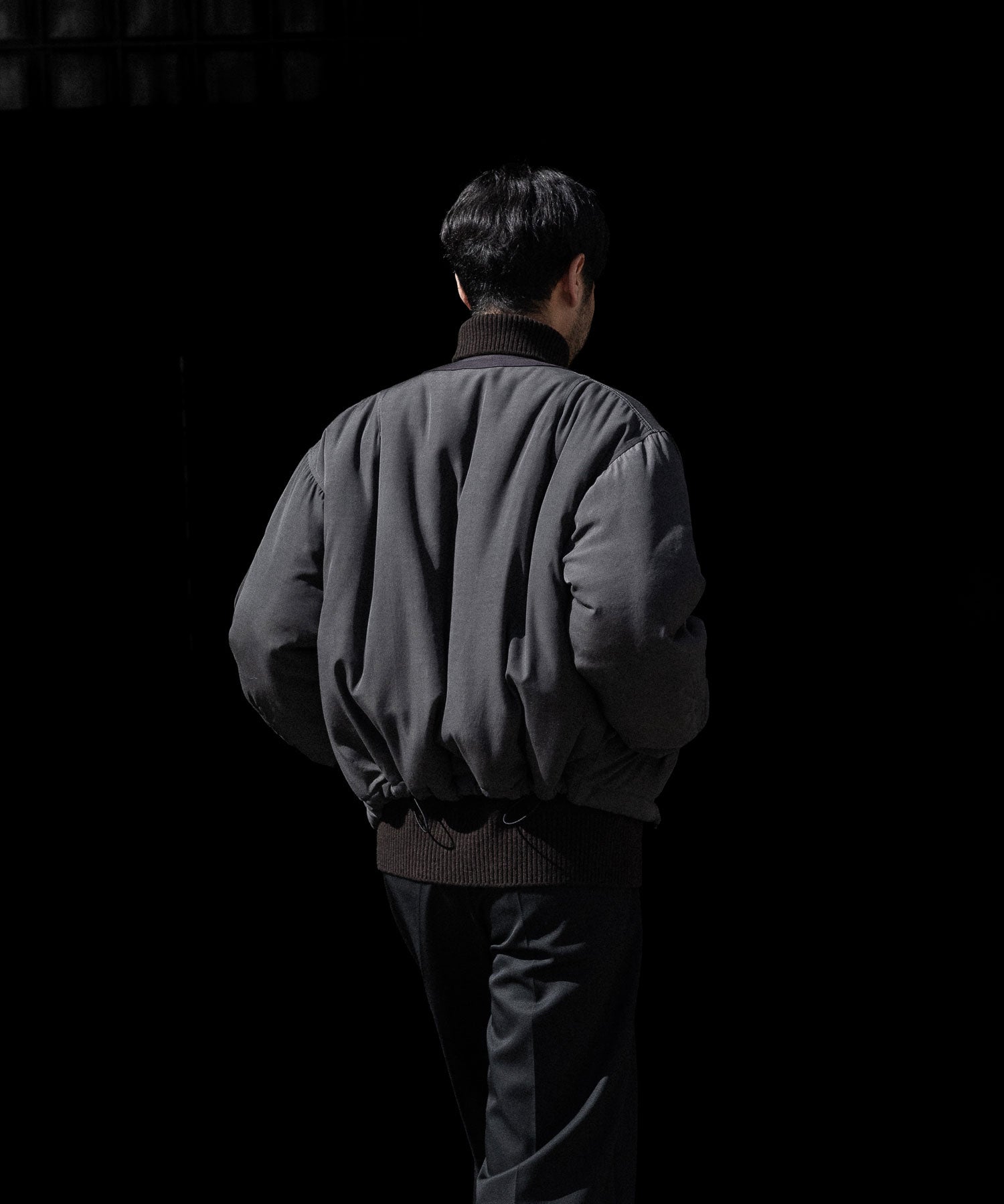 ANTHEM A アンセムエー PIGMENT AND DYE PUFFER MILITARY BLOUSONのDUSTY BLACK 公式通販サイトsession福岡セレクトショップ