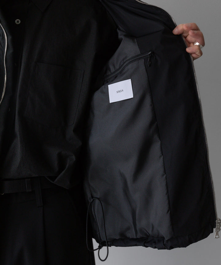 【stein】ssstein シュタインのNYLON TAFTA HOODED SHORT JACKETのBLACK　 公式通販サイトsession福岡セレクトショップ
