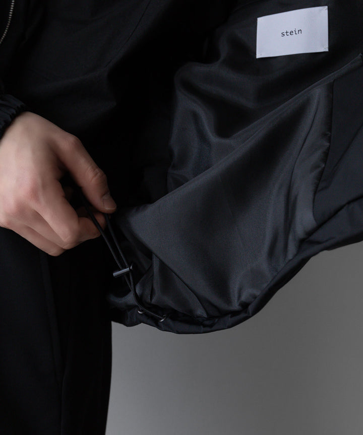 【stein】ssstein シュタインのNYLON TAFTA HOODED SHORT JACKETのBLACK　 公式通販サイトsession福岡セレクトショップ