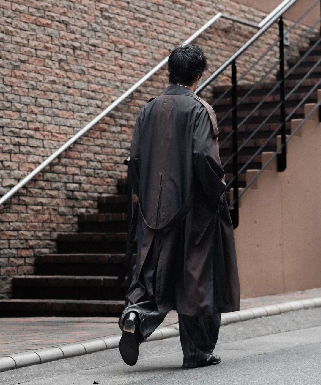 SUBLATIONS-サブレーションズのKIVULI PRINT LIGHT WEIGHT COATのDARK BROWN公式通販サイトsession福岡セレクトショップ