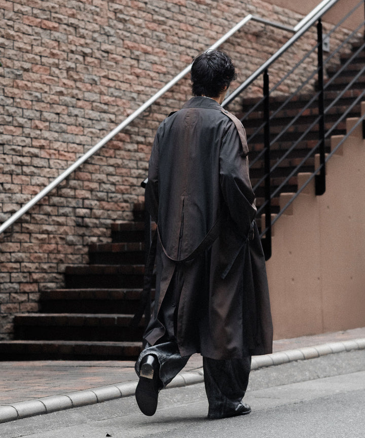 SUBLATIONS-サブレーションズのKIVULI PRINT LIGHT WEIGHT COATのDARK BROWN公式通販サイトsession福岡セレクトショップ