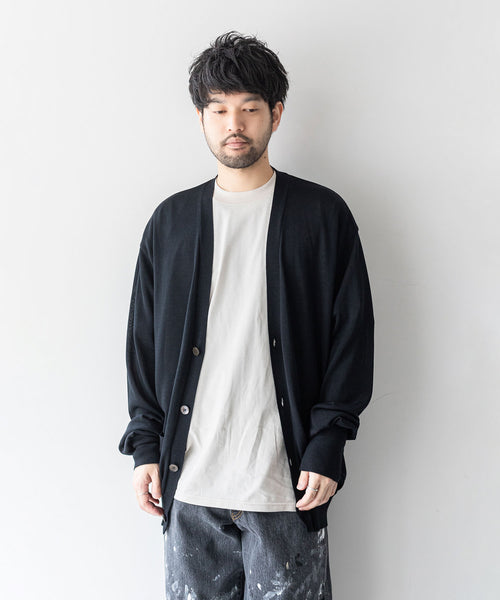 INTÉRIM/インテリム】SILK 100% CARDIGAN - BLACK | 公式通販サイト