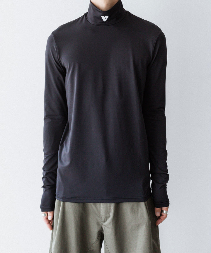 VEIN ヴェインのCOOLMAX STRETCH JERSEY VPW　HIGH NECK L/S TEE - BLACKの公式通販サイトsession福岡セレクトショップ