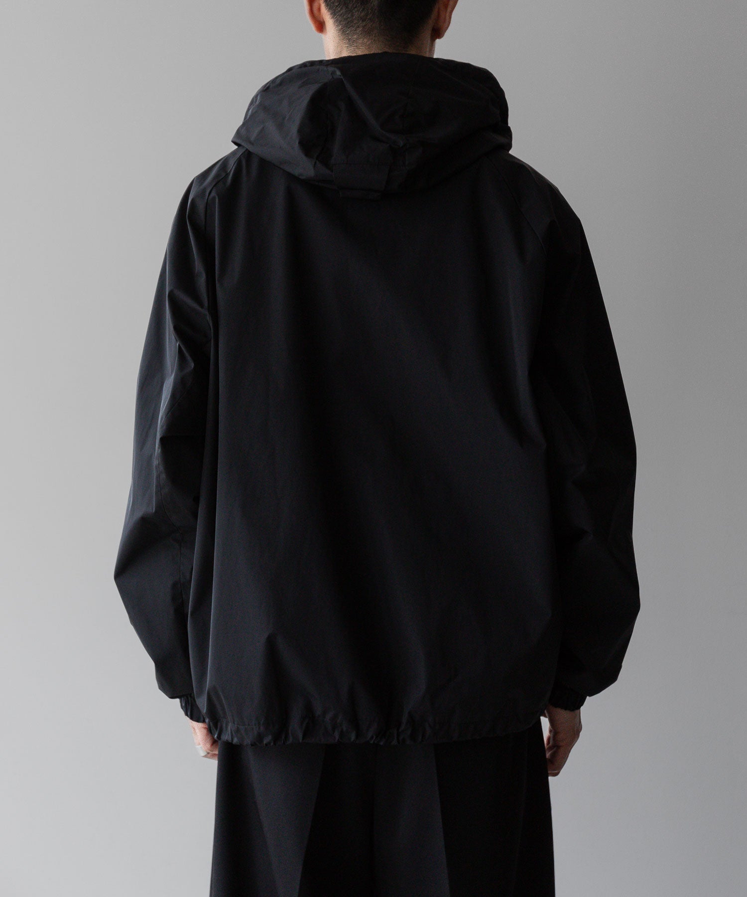 【stein】ssstein シュタインのNYLON TAFTA HOODED SHORT JACKETのBLACK　 公式通販サイトsession福岡セレクトショップ