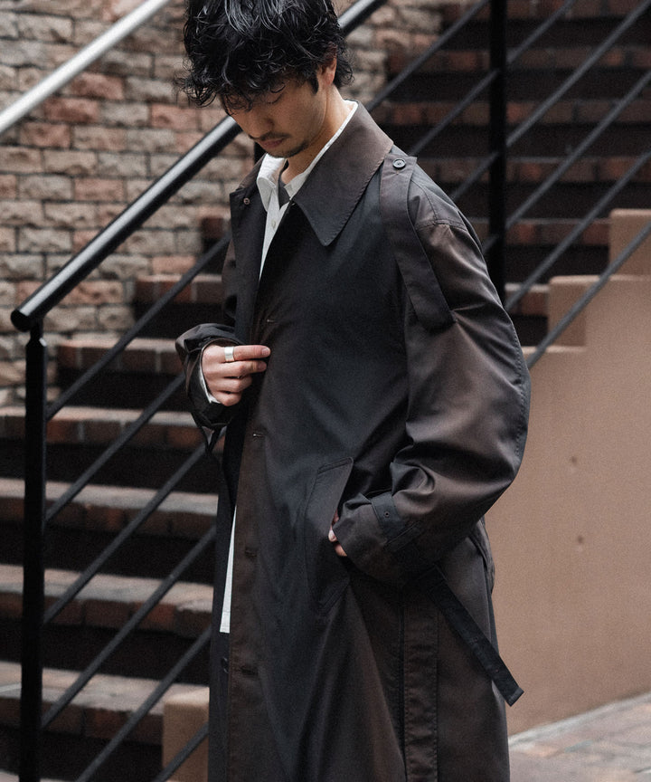 SUBLATIONS-サブレーションズのKIVULI PRINT LIGHT WEIGHT COATのDARK BROWN公式通販サイトsession福岡セレクトショップ