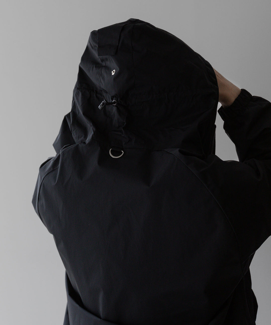 【stein】ssstein シュタインのNYLON TAFTA HOODED SHORT JACKETのBLACK　 公式通販サイトsession福岡セレクトショップ