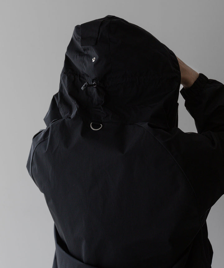 【stein】ssstein シュタインのNYLON TAFTA HOODED SHORT JACKETのBLACK　 公式通販サイトsession福岡セレクトショップ