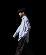 画像をギャラリービューアに読み込む, KANEMASA PHIL. カネマサフィルの46G STRIPE MODEST SHIRTのSAX BLACK公式通販session福岡セレクトショップ
