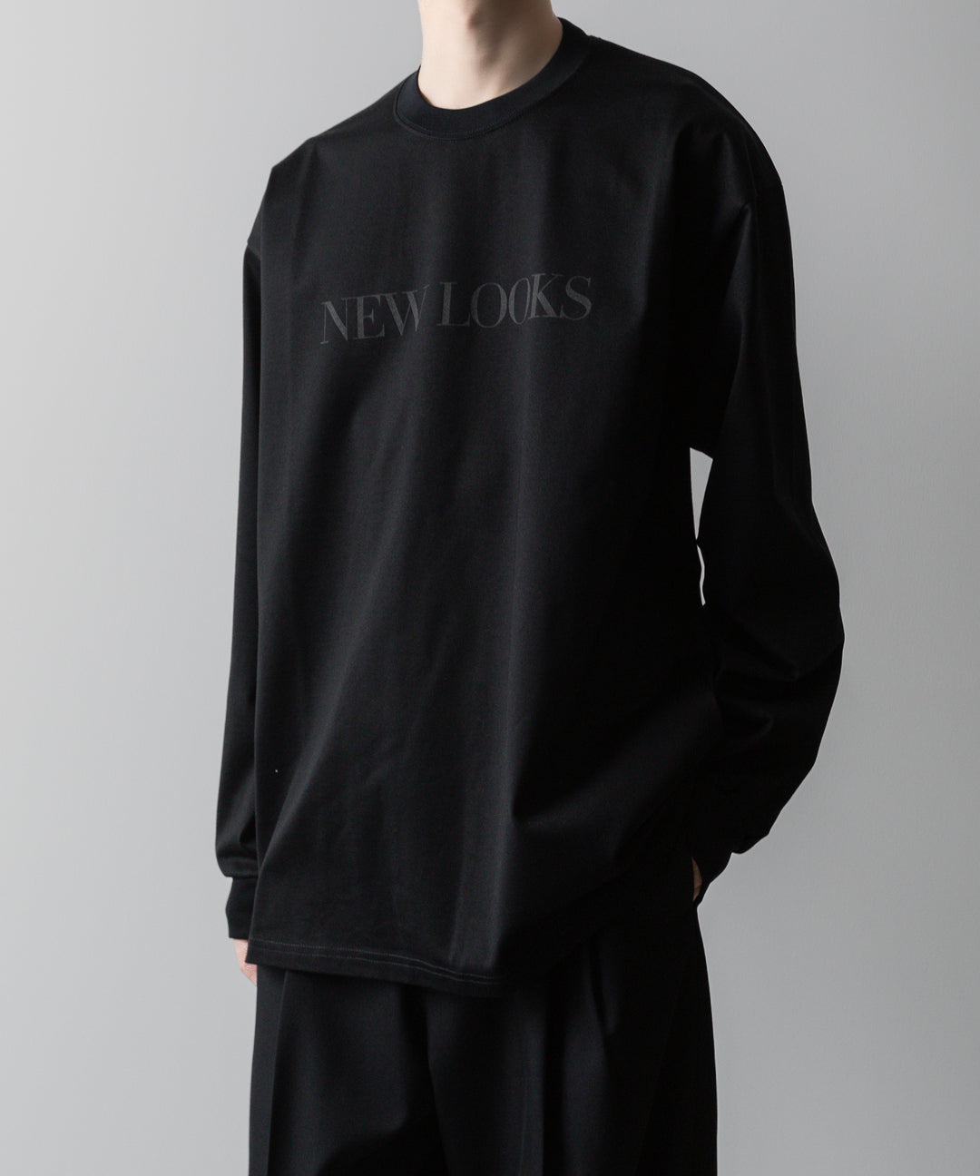 ssstein(シュタイン)の24AWコレクション OVERSIZED LONG SLEEVE TEE [ NEW LOOKS ] - BLACK 公式通販サイトsession福岡セレクトショップ