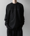 【ssstein】OVERSIZED LONG SLEEVE TEE [ NEW LOOKS ] - BLACK