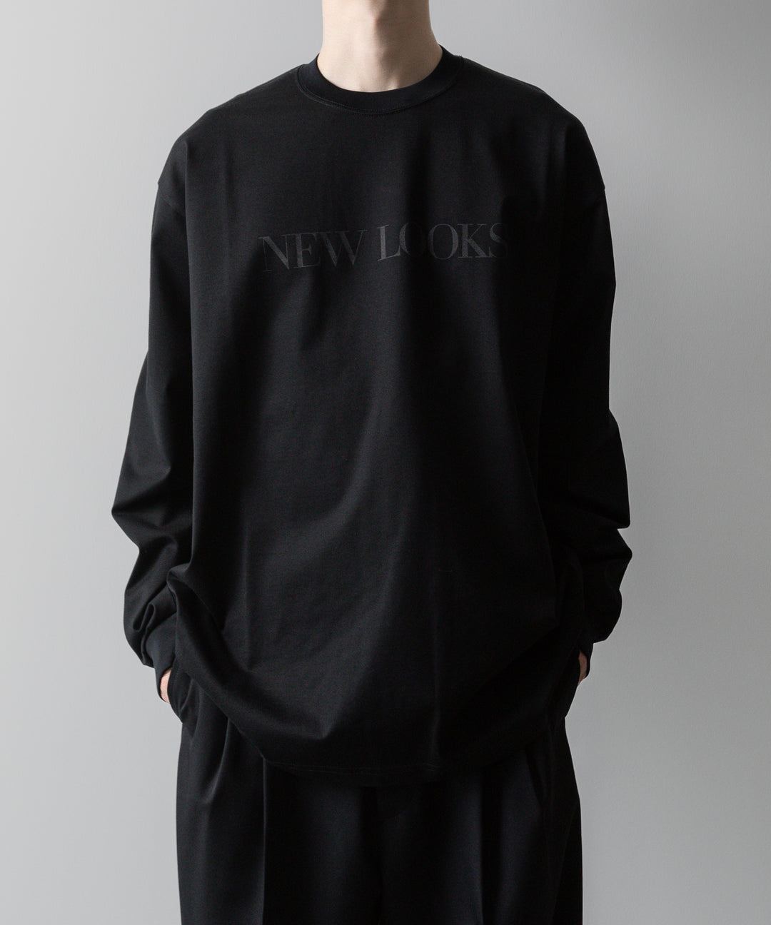 ssstein(シュタイン)の24AWコレクション OVERSIZED LONG SLEEVE TEE [ NEW LOOKS ] - BLACK 公式通販サイトsession福岡セレクトショップ