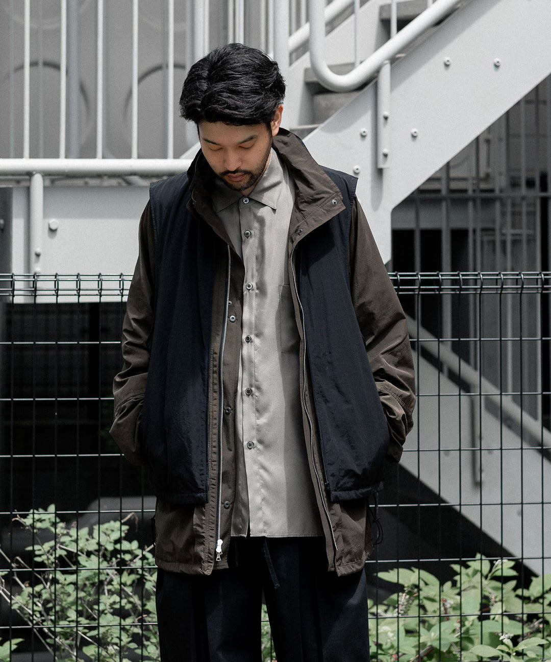stein(シュタイン)の23AWコレクションREVERSIBLE MILITARY JACKETのMILITARY KHAKI