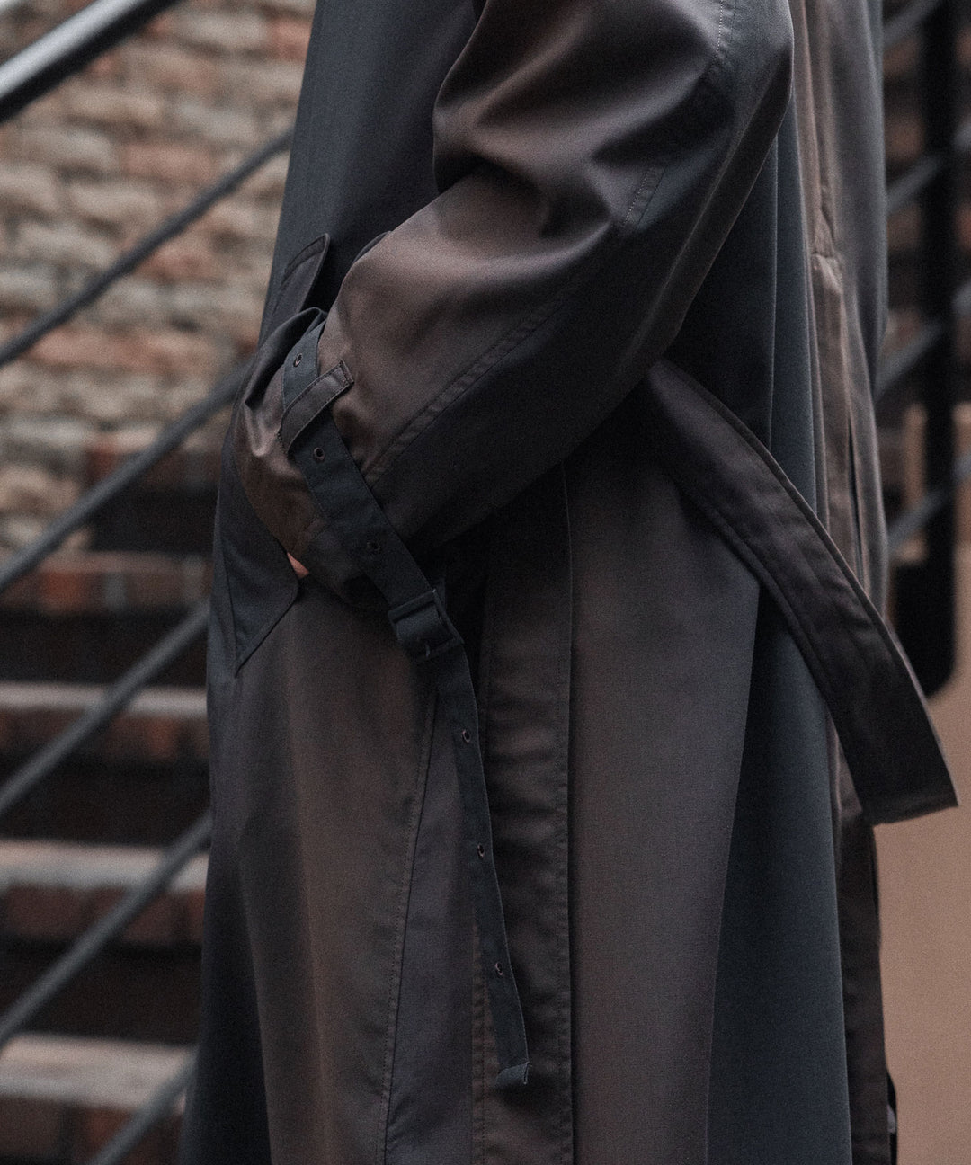SUBLATIONS-サブレーションズのKIVULI PRINT LIGHT WEIGHT COATのDARK BROWN公式通販サイトsession福岡セレクトショップ