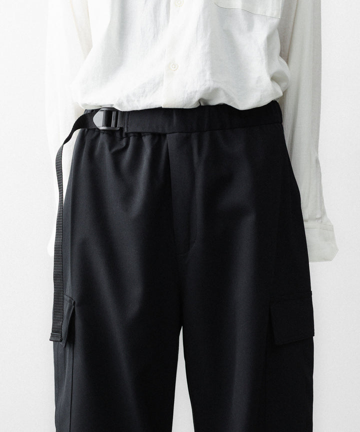 REVERBERATE リバーバレイトのCARGO PANTS-PLのBLACK 公式通販サイトsession福岡セレクトショップ