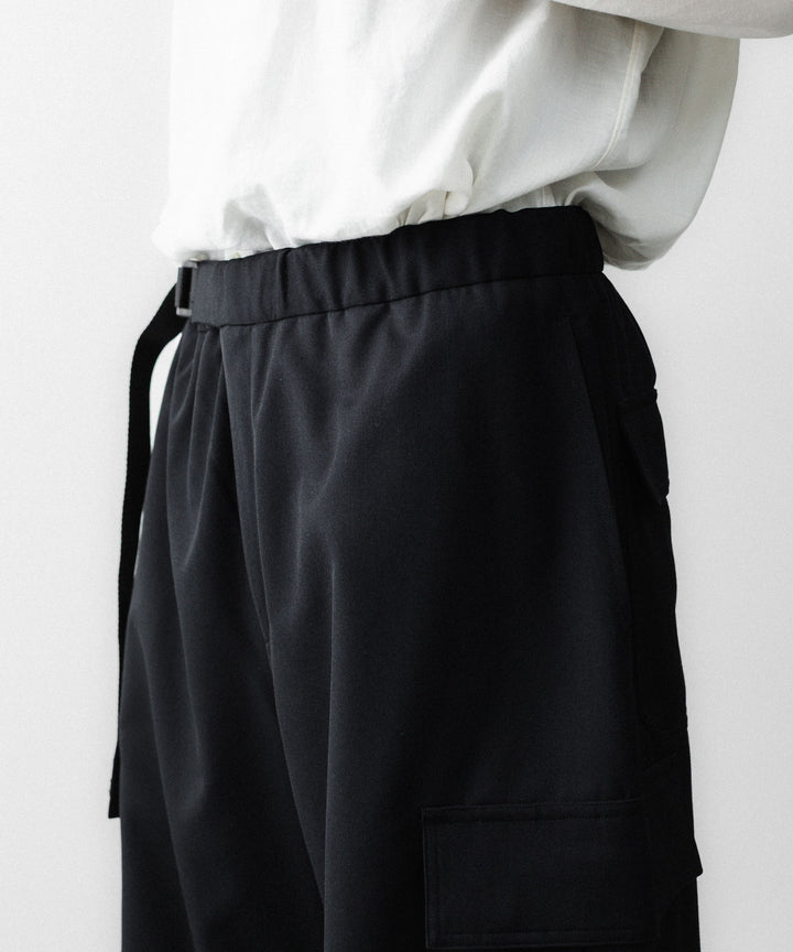 REVERBERATE リバーバレイトのCARGO PANTS-PLのBLACK 公式通販サイトsession福岡セレクトショップ