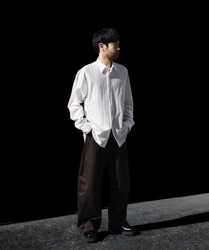 KANEMASA PHIL. カネマサフィルの46G STRIPE MODEST SHIRTのWHITE 公式通販サイトsession福岡セレクトショップ