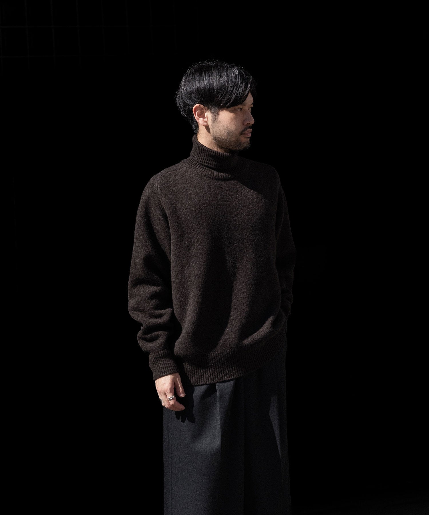 ssstein(シュタイン)のEXTRA FINE WOOL WARM KNIT TURTLE NECK LS - DARK BROWNの公式通販サイトsession福岡セレクトショップ