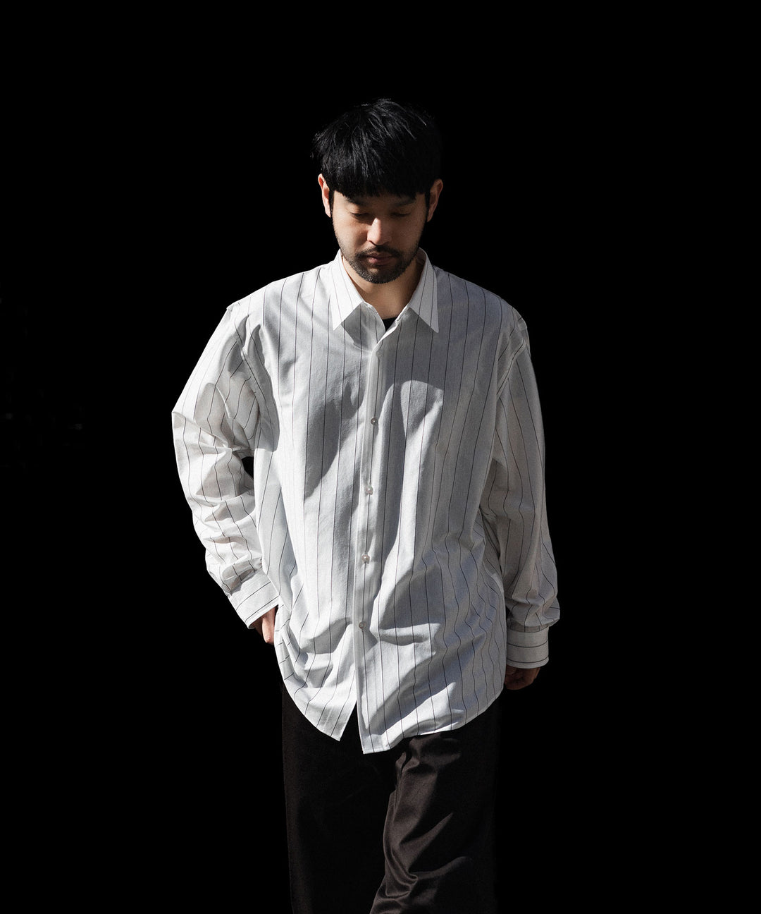 KANEMASA PHIL. カネマサフィルの46G STRIPE MODEST SHIRTのWHITE 公式通販サイトsession福岡セレクトショップ