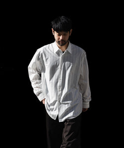 KANEMASA PHIL.】46G STRIPE MODEST SHIRT - WHITE | 公式通販サイト