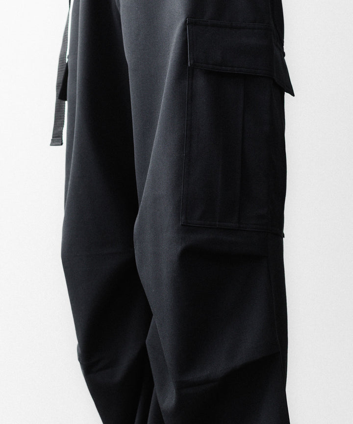 REVERBERATE リバーバレイトのCARGO PANTS-PLのBLACK 公式通販サイトsession福岡セレクトショップ