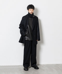 ssstein(シュタイン)の24AWコレクション EASY WIDE TROUSERS (2/72梳毛フラノ) - BLACK 公式通販サイトsession福岡セレクトショップ