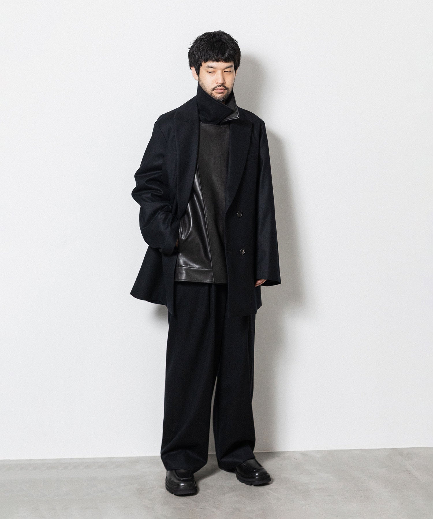 ssstein(シュタイン)の24AWコレクション OVERSIZED PEAK LAPEL JACKET - BLACK 公式通販サイトsession福岡セレクトショップ