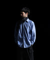 【KANEMASA PHIL.】46G MODEST STRIPE L/S SHIRT - PS BLUE