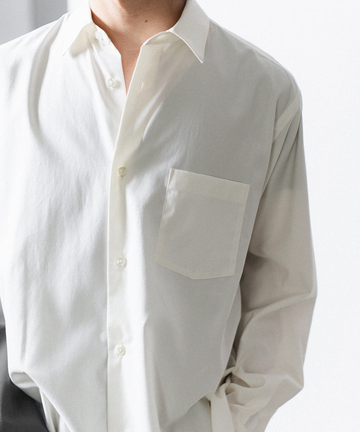 ssstein(シュタイン)の PIMA COTTON OVERSIZED REGULAR COLLAR SHIRT - OFF WHITEの公式通販サイトsession福岡セレクトショップ