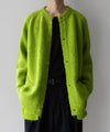 【stein】KID MOHAIR KNIT CARDIGAN - YELLOW GREEN