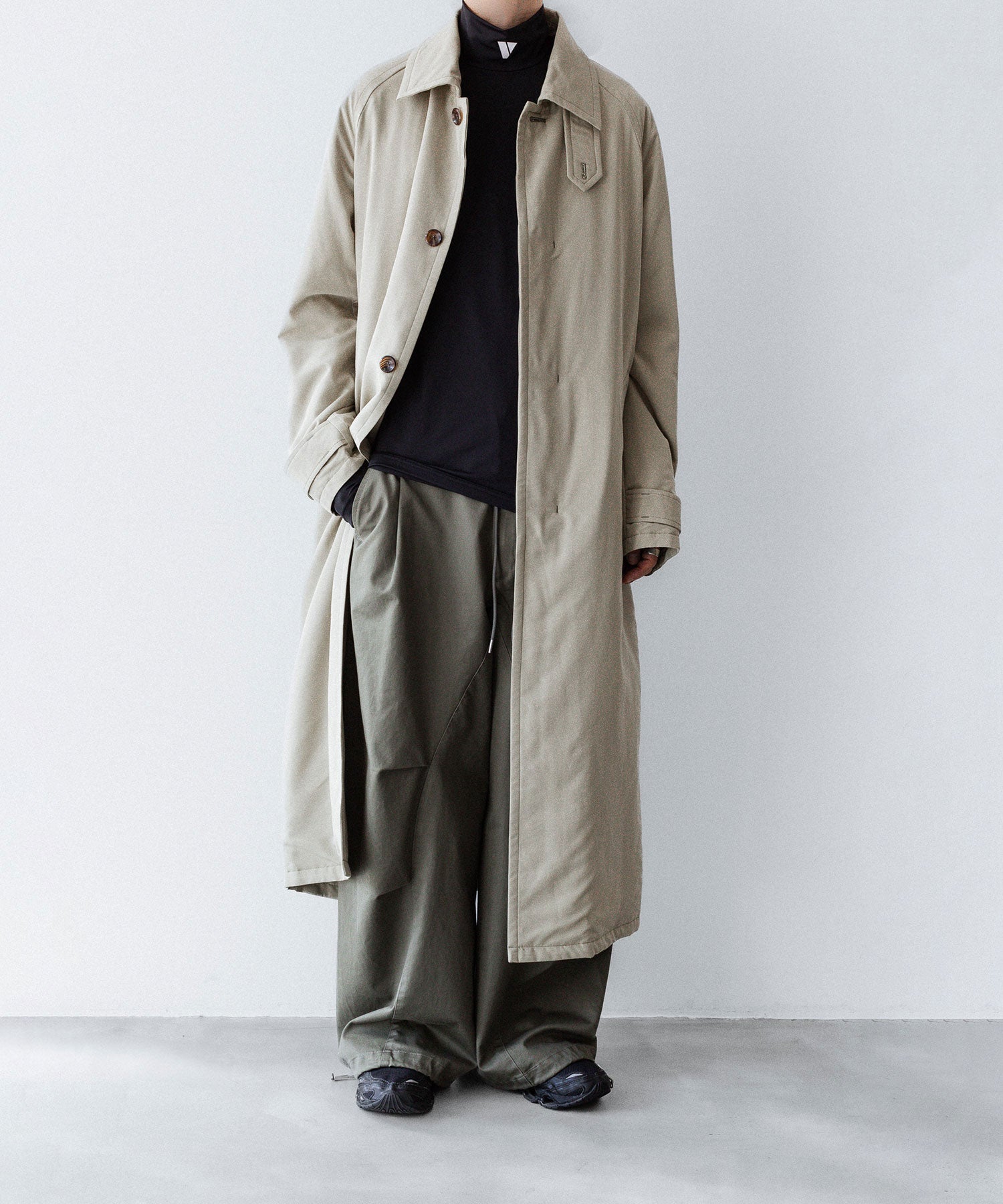 VEIN-ヴェインのFIBRIL POPLIN PADDING BALMACAAN COATのL.BEIGE公式通販サイトsession福岡セレクトショップ