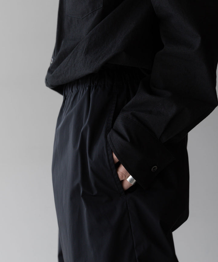 【stein】ssstein シュタインのNYLON TAFTA TRACK EAZY TROUSERSのBLACK　 公式通販サイトsession福岡セレクトショップ