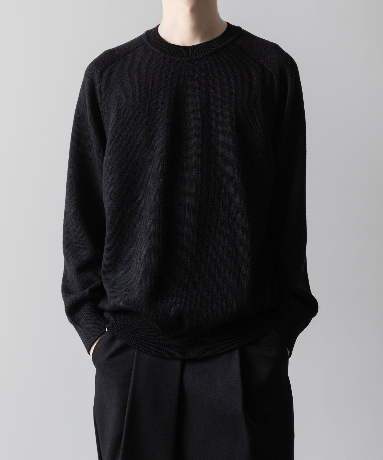 UMEDA ウメダニットの7GG CREW NECK PULLOVER - BLACKの公式通販サイトsession福岡セレクトショップ